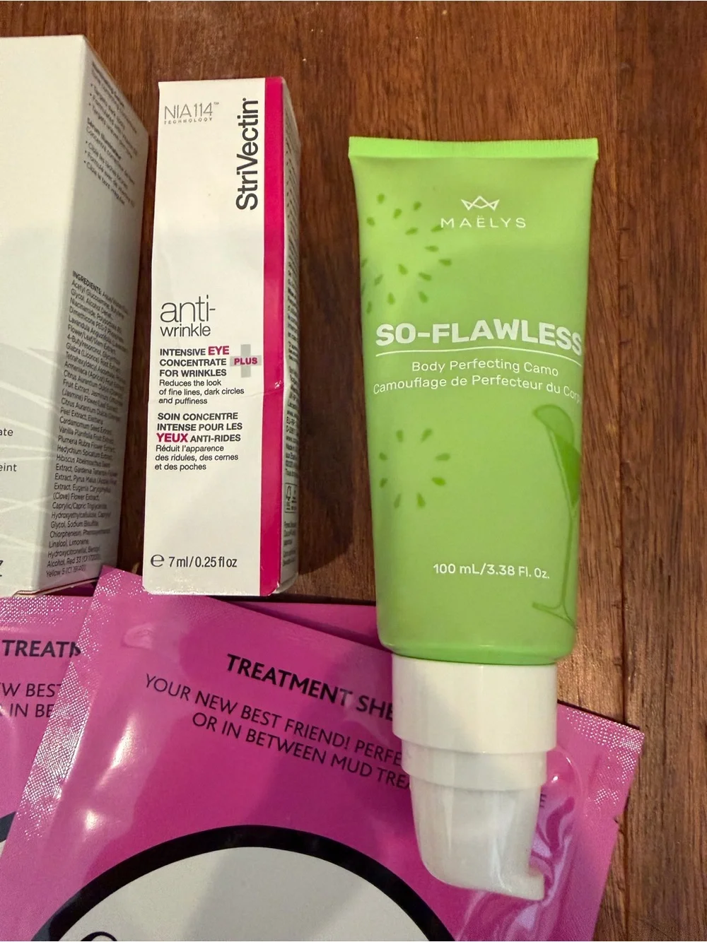 Fango masksx5, Maeleys go flawless,StriVectin eye cream,Neostrata, Kiel’s